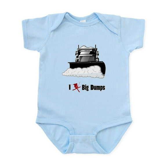 CafePress - I ? Big Dumps Infant Bodysuit - Baby Light Bodysuit, Size Newborn - 24 Months