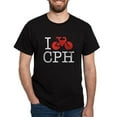 thumbnail image 1 of CafePress - I Bike Copenhagen Multi Colored T Shirt - Men's Classic Graphic Cotton T-Shirt, 1 of 4