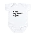 thumbnail image 1 of CafePress - I Bite My Thumb Infant Bodysuit - Baby Light Bodysuit, Size Newborn - 24 Months, 1 of 4