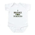 thumbnail image 1 of CafePress - I Brake For Turtles Infant Bodysuit - Baby Light Bodysuit, Size Newborn - 24 Months, 1 of 4