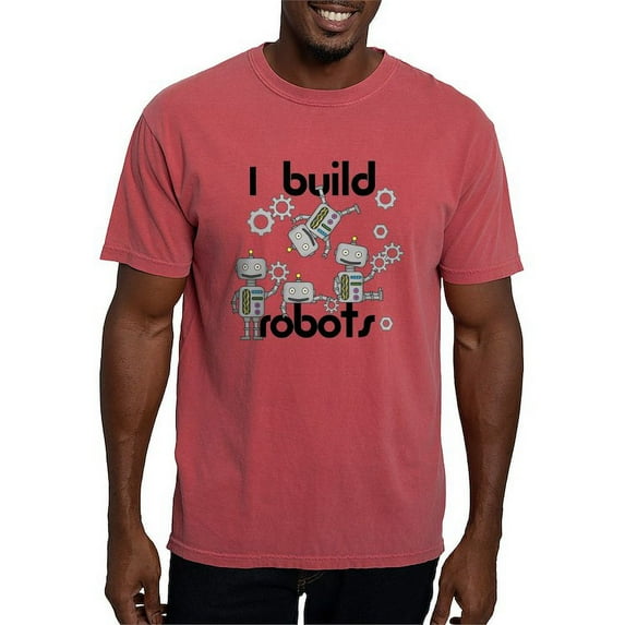 CafePress - I Build Robots T Shirt - Mens Comfort Colors Shirt