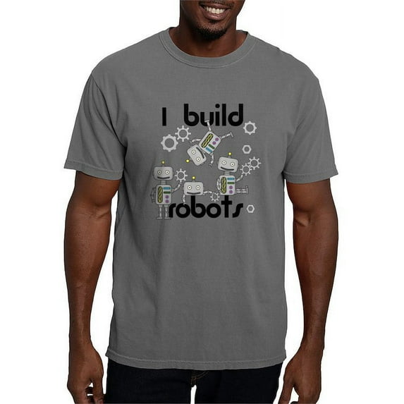 CafePress - I Build Robots T Shirt - Mens Comfort Colors Shirt