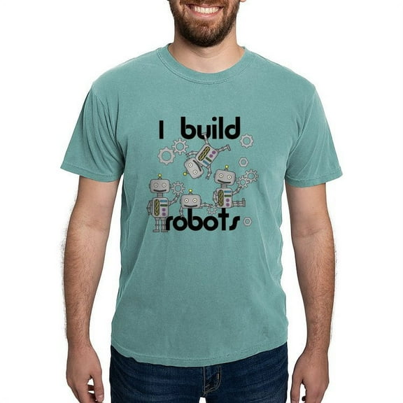 CafePress - I Build Robots T Shirt - Mens Comfort Colors Shirt