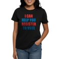thumbnail image 1 of CafePress - I CAN HELP YOU REGISTER TO VOTE VOLUNTEER VOTER T - Women's Traditional Fit Dark T-Shirt, 1 of 4