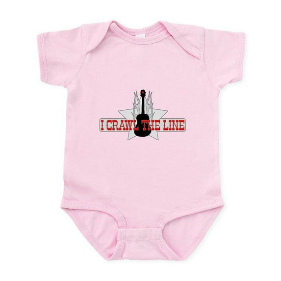 CafePress - I CRAWL THE LINE Infant Bodysuit - Baby Light Bodysuit, Size Newborn - 24 Months