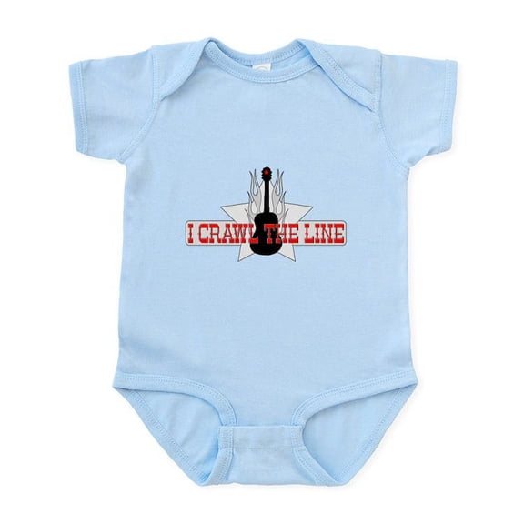 CafePress - I CRAWL THE LINE Infant Bodysuit - Baby Light Bodysuit, Size Newborn - 24 Months