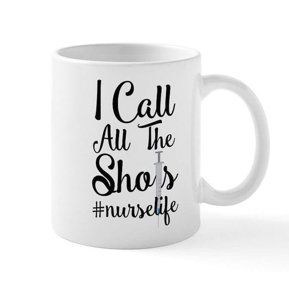 CafePress - I Call All The Shots - 11 oz Ceramic Mug - Novelty Coffee Tea Cup