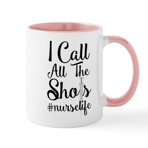 CafePress - I Call All The Shots 15 Oz Ceramic Large Mug - 11 oz Ceramic Mug - Novelty Coffee Tea Cup