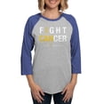 thumbnail image 1 of CafePress - I Can Fight Cancer Long Sleeve T Shirt - Womens Baseball Tee, 1 of 4