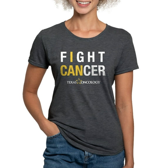 CafePress - I Can Fight Cancer T Shirt - Womens Tri-blend T-Shirt