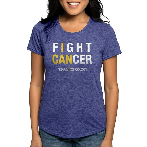 CafePress - I Can Fight Cancer T Shirt - Womens Tri-blend T-Shirt