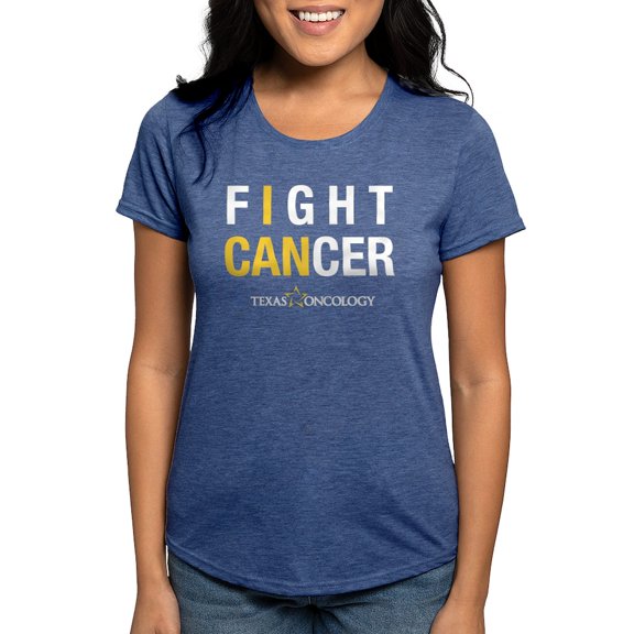 CafePress - I Can Fight Cancer T Shirt - Womens Tri-blend T-Shirt