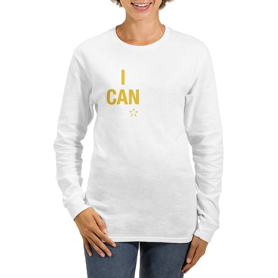 CafePress - I Can Fight Cancer Women's Long Sleeve Dark T Shir - Women's Long Sleeve Graphic Casual T-Shirt