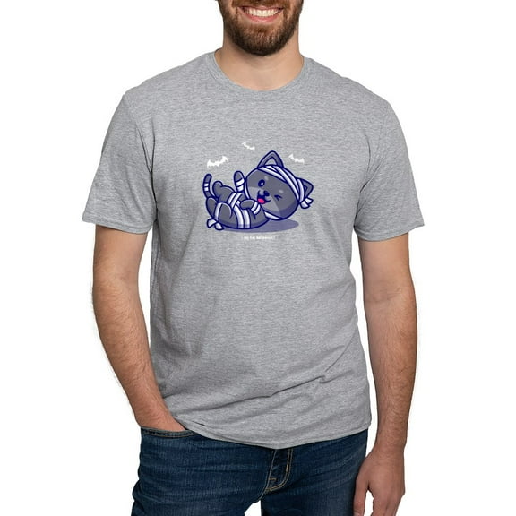 CafePress - I Can Has Halloween? White Text T Shirt - Fitted T-Shirt, Vintage Fit Soft Cotton Tee