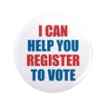 thumbnail image 1 of CafePress - I Can Help You Register To 3.5 Button (100 P - 3.5" Button, 1 of 3