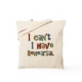thumbnail image 1 of CafePress - I Can't I Have Rehearsal Tote Bag - Unisex Canvas Tote Bag, Beige, 1-Piece, 1 of 6