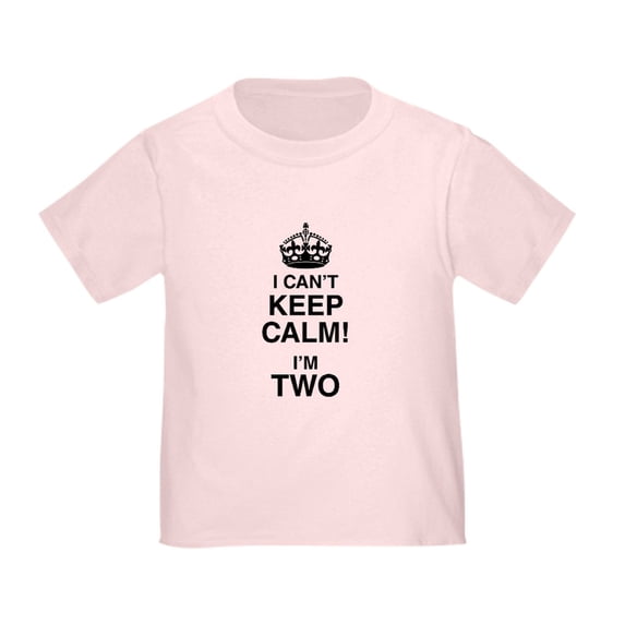 CafePress - I Can't Keep Calm I'm Two T Shirt - Cute Toddler T-Shirt, 100% Cotton