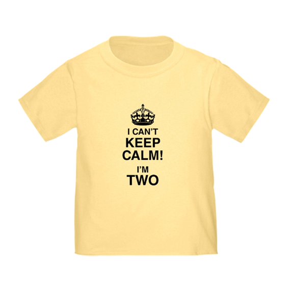 CafePress - I Can't Keep Calm I'm Two T Shirt - Cute Toddler T-Shirt, 100% Cotton