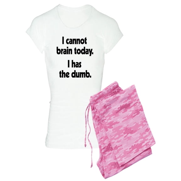 CafePress - I Cannot Brain Today - Women's Light Pajamas