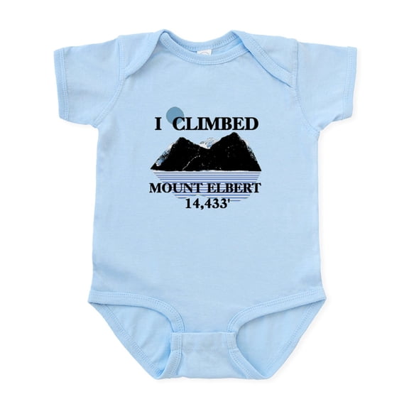 CafePress - I Climbed Mount Elbert Infant Bodysuit - Baby Light Bodysuit, Size Newborn - 24 Months