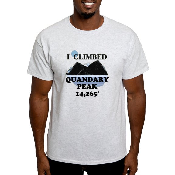 CafePress - I Climbed QUANDARY PEAK Light T Shirt - Men's Classic Graphic T-Shirt