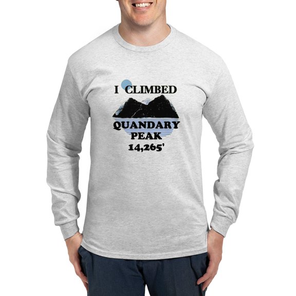 CafePress - I Climbed QUANDARY PEAK Long Sleeve T Shirt - Unisex Cotton Long Sleeve T-Shirt