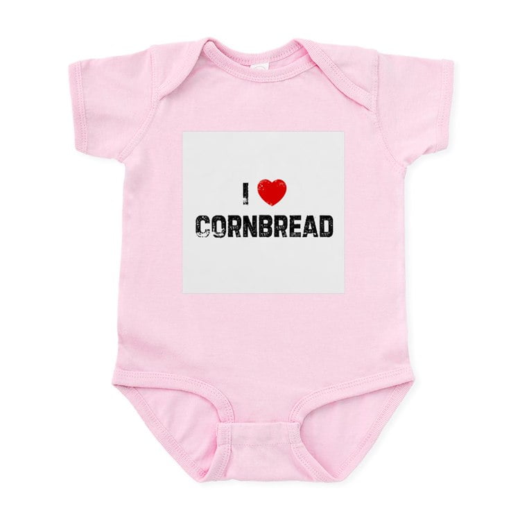 CafePress - I * Cornbread Infant Bodysuit - Baby Light Bodysuit - Walmart .com