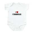 thumbnail image 1 of CafePress - I * Cornbread Infant Bodysuit - Baby Light Bodysuit, Size Newborn - 24 Months, 1 of 4
