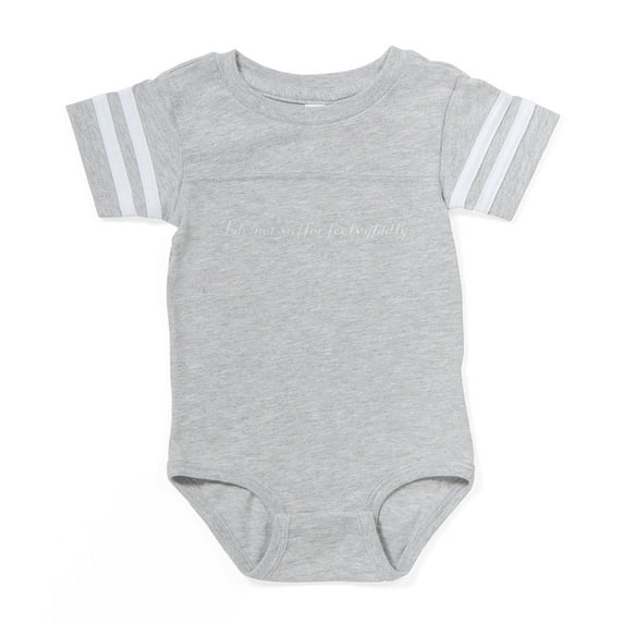CafePress - I Do Not Suffer Fools Gladly Baby Football Bodysui - Cute Infant Baby Football Bodysuit
