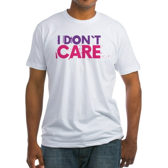 CafePress - I Don't Care T Shirt - Fitted T-Shirt, Vintage Fit Soft Cotton Tee