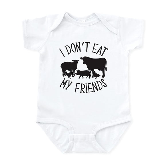 CafePress - I Don't Eat My Friends Baby Light Bodysuit - Baby Light Bodysuit, Size Newborn - 24 Months