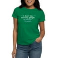 thumbnail image 1 of CafePress - I Don't Like Morning People. Or Mornings, O T Shir - Women's Traditional Fit Dark T-Shirt, 1 of 4