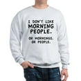 thumbnail image 1 of CafePress - I Don't Like Morning People Sweatshirt - Crew Neck Sweatshirt, 1 of 4