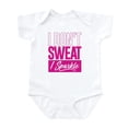 thumbnail image 1 of CafePress - I Don't Sweat Pink Infant Bodysuit - Baby Light Bodysuit, Size Newborn - 24 Months, 1 of 4