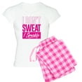thumbnail image 1 of CafePress - I Don't Sweat Pink - Women's Light Pajamas, 1 of 4