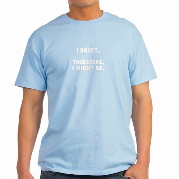CafePress - I Doubt Therefore I Might Be Dark T Shirt - Men's Classic Cotton T-Shirts