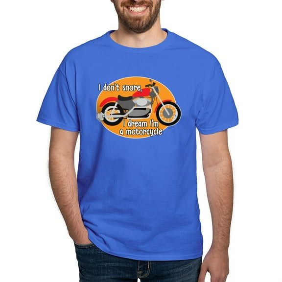 CafePress - I Dream I'm A Motorcyle Dark T Shirt - Men's Classic Graphic Cotton T-Shirt