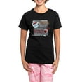 thumbnail image 1 of CafePress - I Drink Coffee Wine Pajamas - Women's Short Sleeve Print T-Shirt and Pants Dark Cotton Pajama Set, 1 of 7
