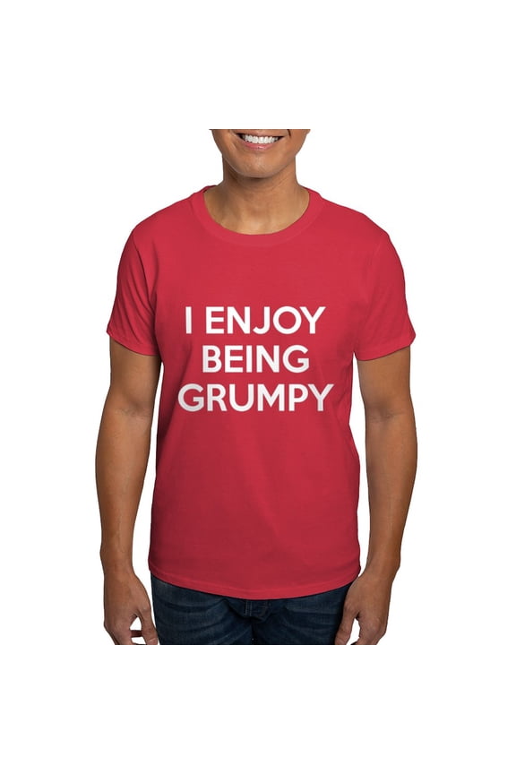 - I Enjoy Being Grumpy Dark T Shirt - Men's Classic Graphic Cotton T-Shirt
