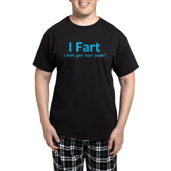 CafePress - I Fart What's Your Super Power? Men's Dark Pajam - Men's Dark Loose Fit Cotton Pajama Set