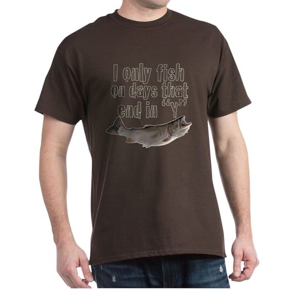 CafePress - I Fish Dark T Shirt - Men's Classic Graphic Cotton T-Shirt
