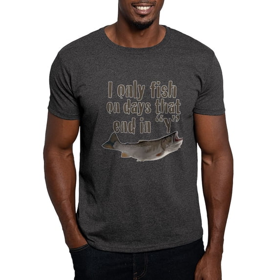 CafePress - I Fish Dark T Shirt - Men's Classic Graphic Cotton T-Shirt