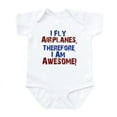 thumbnail image 1 of CafePress - I Fly Airplanes Body Suit - Baby Light Bodysuit, Size Newborn - 24 Months, 1 of 4
