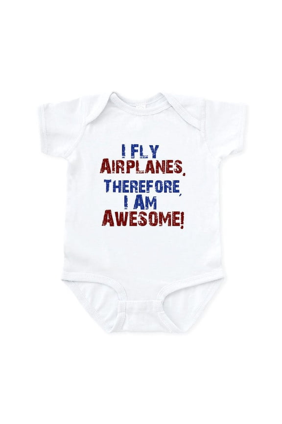 - I Fly Airplanes Body Suit - Baby Light Bodysuit, Size Newborn - 24 Months