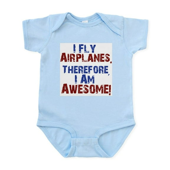 CafePress - I Fly Airplanes Body Suit - Baby Light Bodysuit, Size Newborn - 24 Months