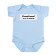 thumbnail image 1 of CafePress - I Found Jesus! Infant Creeper - Baby Light Bodysuit, Size Newborn - 24 Months, 1 of 4