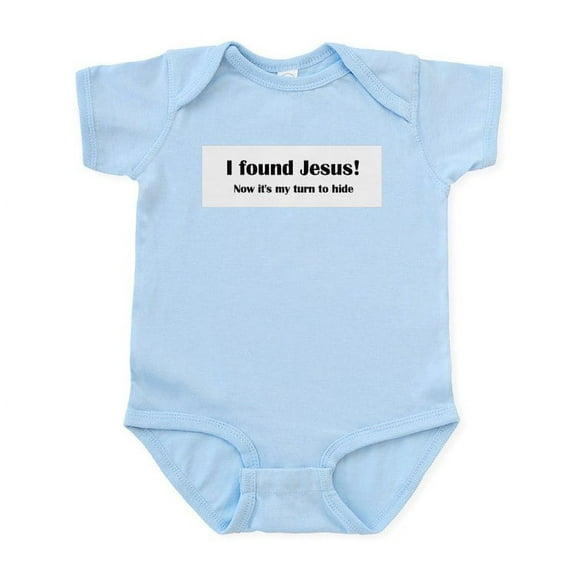 CafePress - I Found Jesus! Infant Creeper - Baby Light Bodysuit, Size Newborn - 24 Months