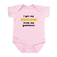 thumbnail image 1 of CafePress - I Get My Awesome From My Godfather Body Suit - Baby Light Bodysuit, Size Newborn - 24 Months, 1 of 4