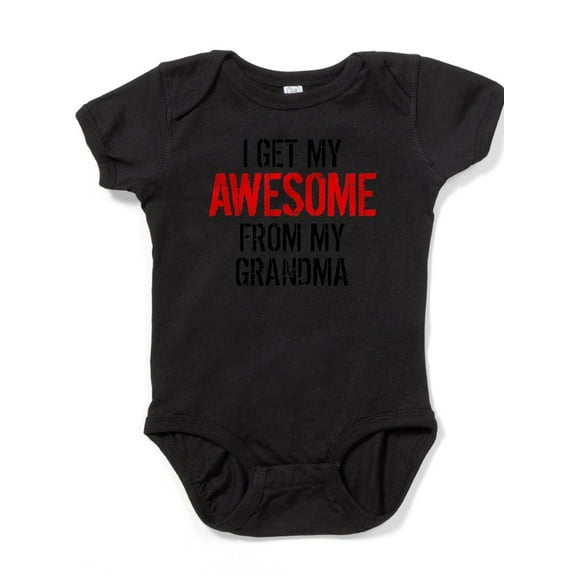CafePress - I Get My Awesome From My Grandma Body Suit - Cute Infant Bodysuit Baby Romper