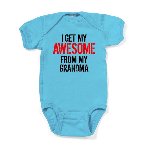 CafePress - I Get My Awesome From My Grandma Body Suit - Cute Infant Bodysuit Baby Romper